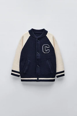 VARSITY KNIT JACKET