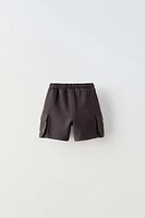 BIG OLITA LABEL CARGO SHORTS