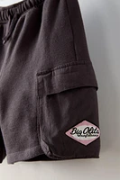 BIG OLITA LABEL CARGO SHORTS