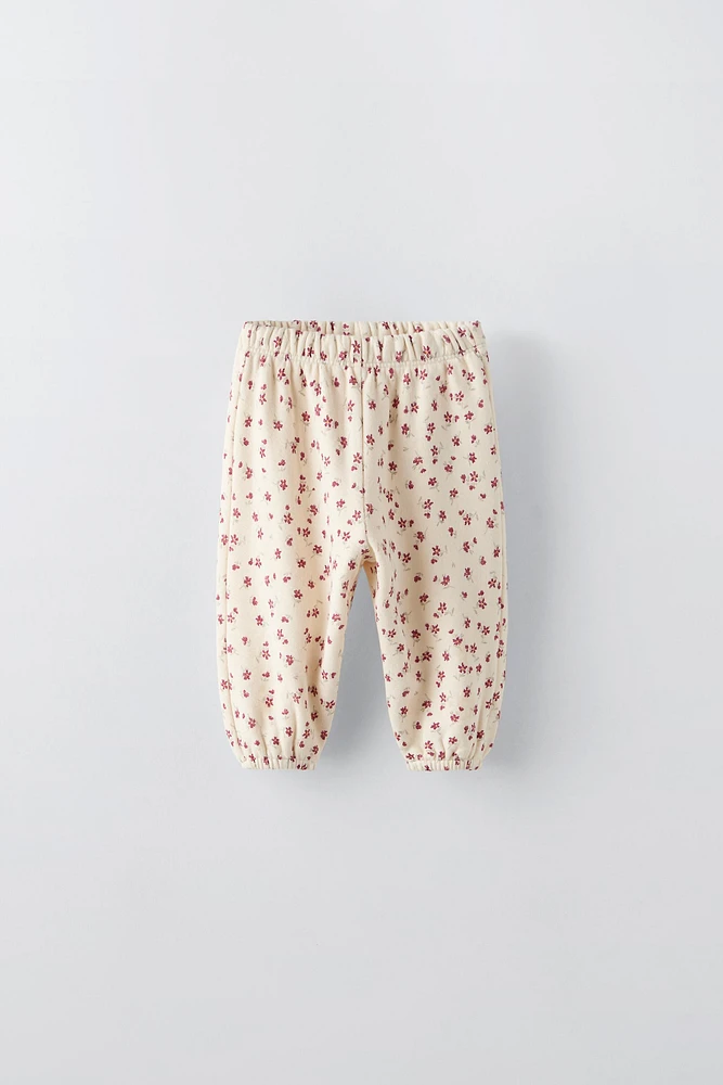 FLORAL PRINT PANTS