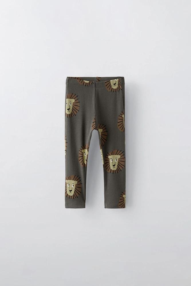 LION PRINT LEGGINGS