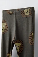 LION PRINT LEGGINGS