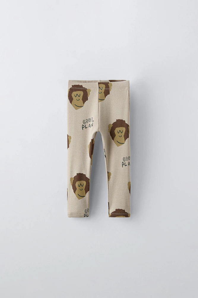 MONKEY PRINT LEGGINGS