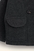 BUTTONED WOOL COAT LIMITED EDITION