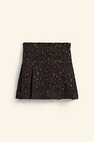 WOOL BLEND ANIMAL PRINT SKIRT LIMITED EDITION