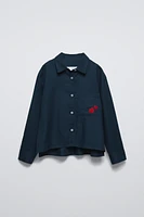 EMBROIDERED POCKET SHIRT