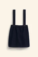 SCALLOPED DENIM PINAFORE DRESS LIMITED EDITION