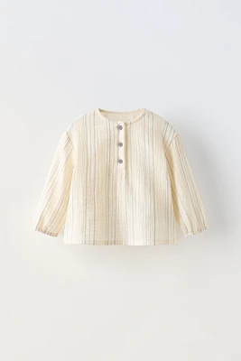 STRIPED MUSLIN SHIRT