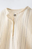 STRIPED MUSLIN SHIRT