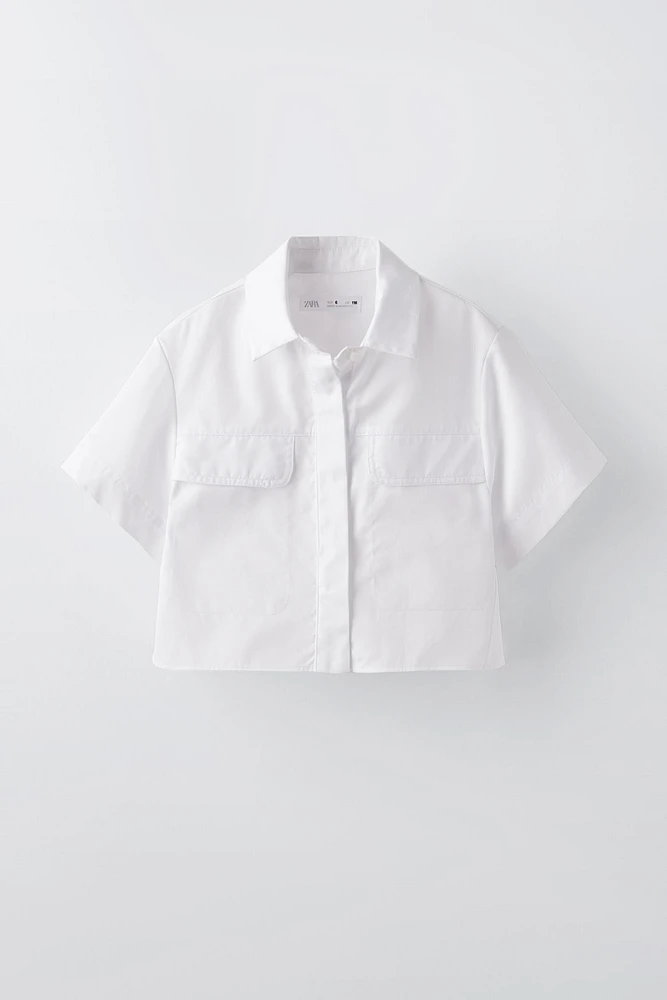 SHORT SLEEVE POPLIN SHIRT