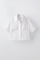 SHORT SLEEVE POPLIN SHIRT