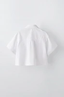 SHORT SLEEVE POPLIN SHIRT