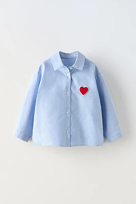 HEART PATCH SHIRT