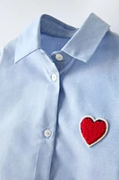 HEART PATCH SHIRT