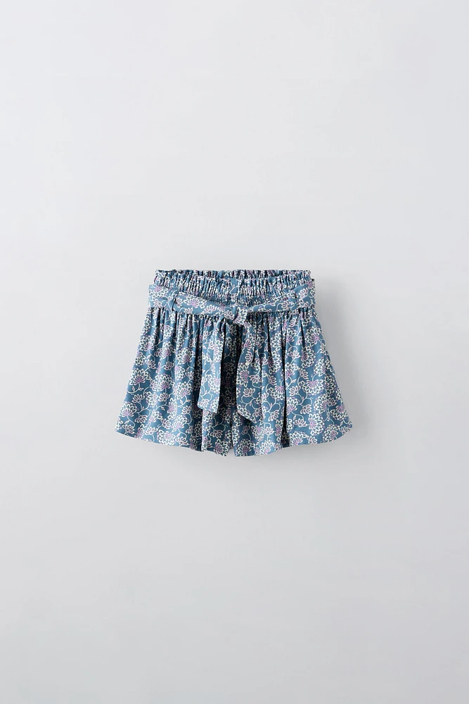 FLORAL SKORT