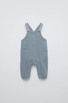 CORDUROY OVERALLS WITH POCKETS