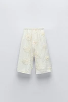 TULLE FLORAL PANTS