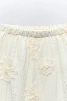 TULLE FLORAL PANTS