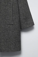 LONG HERRINGBONE COAT