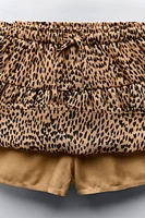 ANIMAL PRINT SKORT