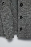 HOODED WOOL DUFFLE COAT