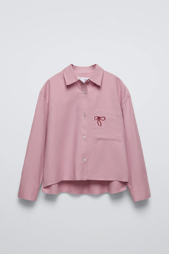 EMBROIDERED POCKET SHIRT