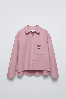 EMBROIDERED POCKET SHIRT