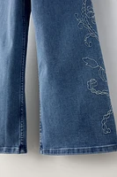 EMBROIDERED MARINE JEANS