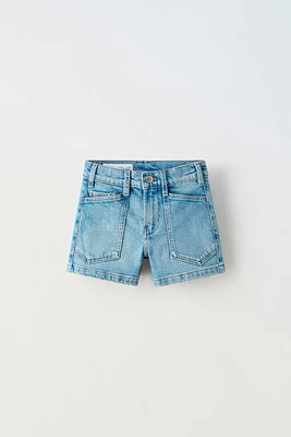 HIGH WAIST DENIM SHORTS