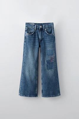 BOOTCUT PATCH JEANS