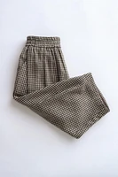 TIMELESZ – GINGHAM BALLOON FIT PANTS