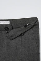 HERRINGBONE FLARED PANTS