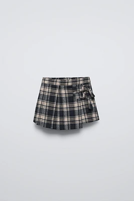 PLAID SKORT