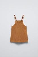 CORDUROY PINAFORE DRESS