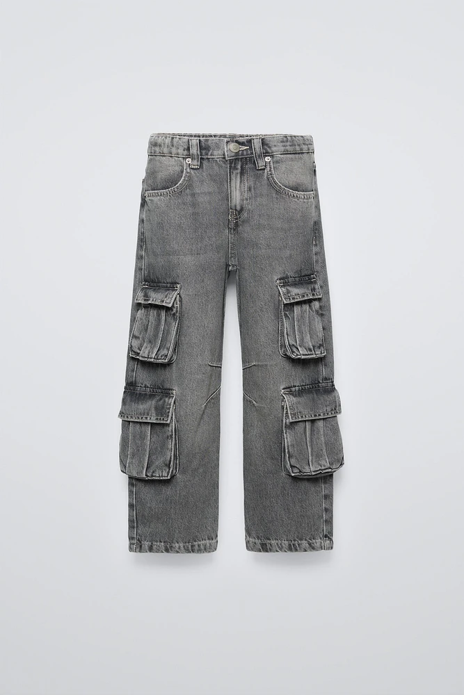 MULTIPOCKET DENIM PANTS