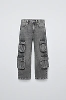 MULTIPOCKET DENIM PANTS