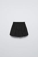 WRINKLE-EFFECT BALLOON SKIRT