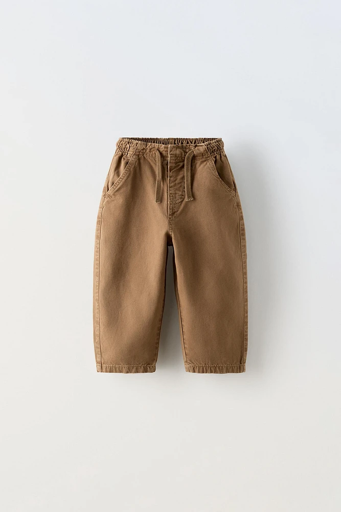 “BIG OLITA” CANVAS DRAWSTRING PANTS