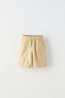 TOPSTITCHED SHORTS