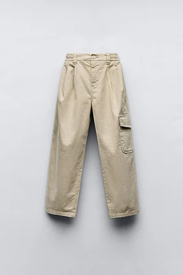 BARREL PANTS WITH POCKET