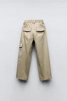 BARREL PANTS WITH POCKET