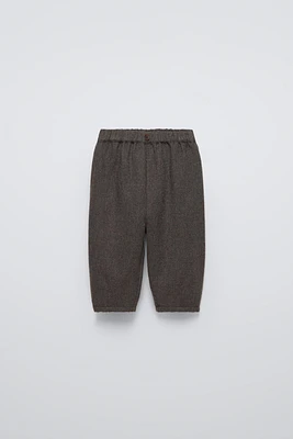 HERRINGBONE BAGGY PANTS