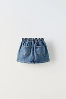 DENIM PAPERBAG SKIRT