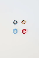 FIVE-PACK OF RESIN RINGS