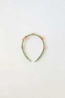 BEADED FLORAL HEADBAND