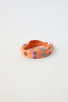 FLORAL EMBROIDERY HEADBAND