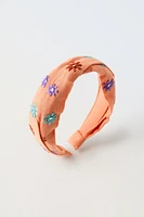 FLORAL EMBROIDERY HEADBAND