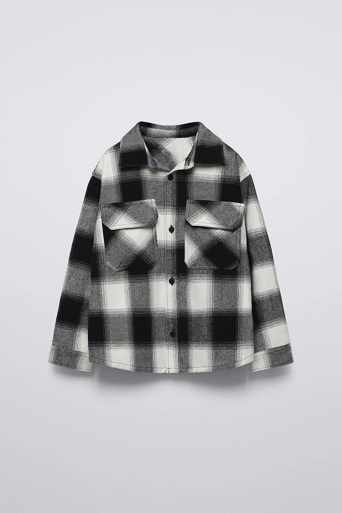 PLAID OVERSHIRT WITH POCKET