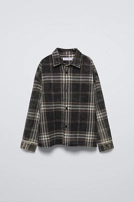 ACID WASH PLAID SHIRT