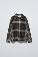 ACID WASH PLAID SHIRT